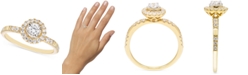 Macy's Diamond Halo Ring (1/2 ct. t.w.) in 14k Gold
